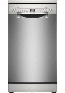 Bosch, Bosch Geschirrspüler SPS2HKI42E, Bosch Serie 2, Freistehender Geschirrspüler, 45 cm, Silver Inox, SPS2HKI42E