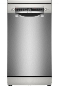 Bosch, Bosch Geschirrspüler SPS4HMI49E, Bosch Serie 4, Freistehender Geschirrspüler, 45 cm, Silver Inox, SPS4HMI49E
