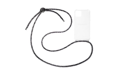 Urbany's, Urbany's Necklace Case iPhone 15 Pro Flashy Silver Handyhüllen Taschen, Urbany's Necklace Case iPhone 15 Pro Flashy Silver