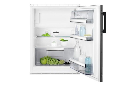 Electrolux, Electrolux EK136SRSW Kühlschrank Schwarz, Electrolux Einbaukühlschrank EK136SRSW Schwarz, Tür rechts (wechselbar)