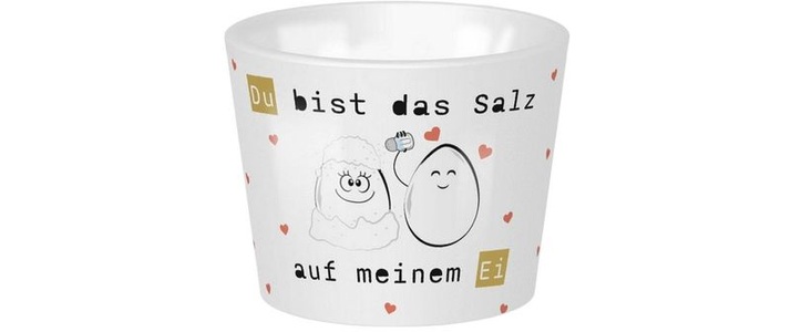 sheepworld, Sheepworld Eierbecher Du bist das Salz Weiss, Sheepworld Eierbecher Du bist das Salz Weiss