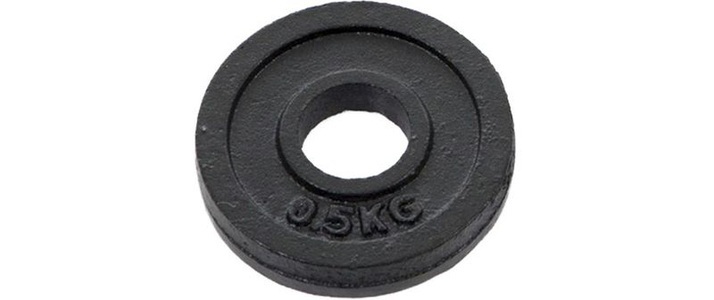 HAMMER, HAMMER Hanteln und Gewichte Hantelscheibe 30 mm 0.5 kg, HAMMER Gewichtsscheiben 1 x 0.5 kg