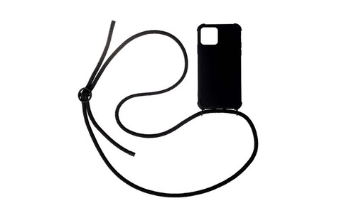 Urbany's, Urbany's Necklace Case iPhone 15 Pro Max All Black Handyhüllen Taschen, Urbany's Necklace Case iPhone 15 Pro Max All Black