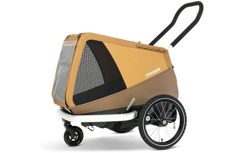 Croozer, CROOZER Hundefahrradanhänger Dog Enna Sundown yellow, Croozer Veloanhänger Dog Enna L, Sundown Yellow