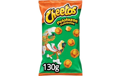 undefined, Cheetos Pelotazos Fussball Large Bag 130g, Cheetos Pelotazos Futebolas Mais-Snack Fussbälle 130g