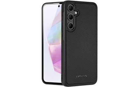 nevox, StyleShell NYLO, Handyhülle, Nevox Back Cover StyleShell Nylo Galaxy A35 5G Schwarz