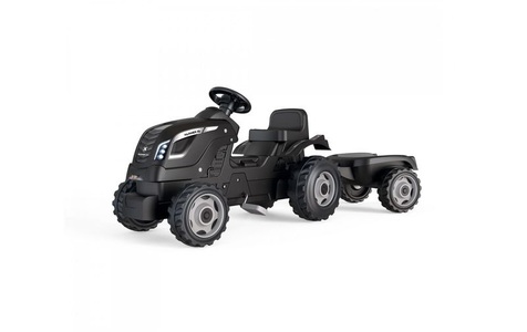Smoby, Traktor Farmer XL mit Anhänger Multicolor, Smoby Traktor Farmer XL Schwarz