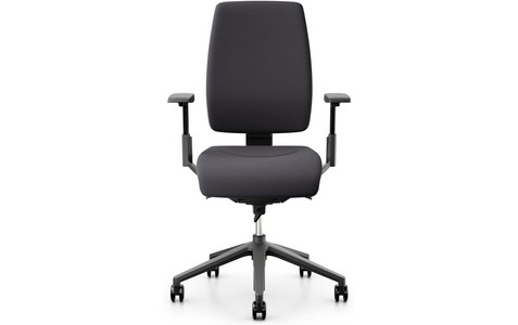 Giroflex, Giroflex Schreibtischstuhl »68 mit Polsterrücken und Armlehnen, Charcoal«, Giroflex Bürostuhl 68 mit Polsterrücken und Armlehnen, Charcoal