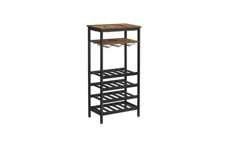 Vasagle, VASAGLE Weinregal »32 cm x 50 cm, Braun/Schwarz«, VASAGLE Weinregal »32 cm x 50 cm, Braun/Schwarz«