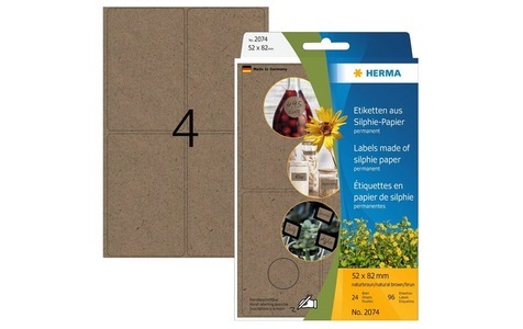 HERMA, Etiketten Silphie-Pap. 52x82mm, Etiketten Silphie-Pap. 52x82mm