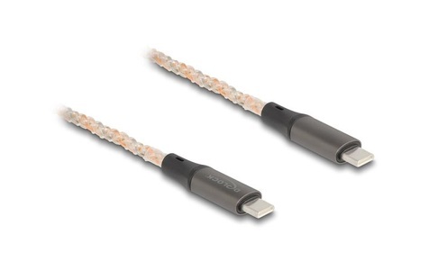 Delock, Delock USB 2.0-Kabel RGB Beleuchtung, PD 3.0, USB C - USB C 1.2 m