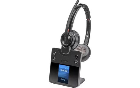 POLY, Poly Savi 8420 Office - Savi 8400 series - Headset - On-Ear - DECT / Bluetooth - kabellos, Poly Headset Savi 8420 Office UC Duo
