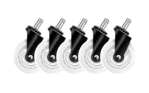 Deltaco, DELTACO GAM-157-W - Universalrollen (Schwarz/Weiss), DELTACO GAM-157-W - Universalrollen (Schwarz/Weiss)