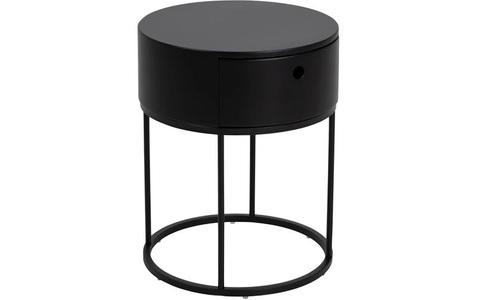 mutoni, Nachttisch Parinton 40 Nachttisch Parinton 40, AC Design Nachttisch »Polo Ø 40 x 51 cm, Schwarz«