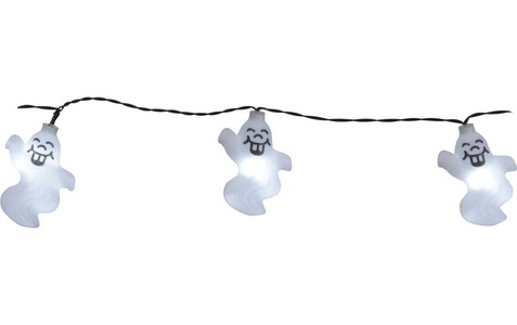 Star Trading, Star Trading Star Trading Lichterkette, Star Trading Lichterkette Halloween Ghosts 210 cm, Weiss