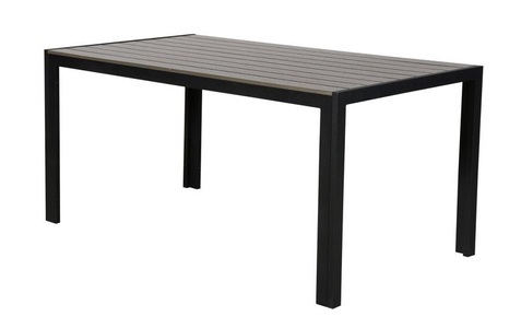 CoCon, COCON Tisch Alice, 150 x 90 cm, Grau/Schwarz, Cocon Gartentisch »Alice, 150 x 90 cm, Grau/Schwarz«