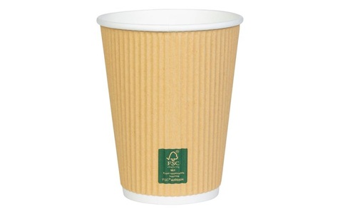 FURBER, Furber Einwegbecher 400 ml 50 Stück Einweggeschirr Braun, FURBER Einwegbecher 400 ml, 50 Stück