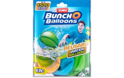 Zuru, Bunch O Balloons Wiederverwendbare Wasserballons, 6 Stück Multicolor, Bunch O Balloons - Wiederverwendbare Wasserballons, 6 Stück, Multicolor