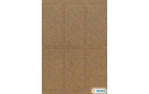 HERMA, HERMA Vielzweck-Etiketten Silphie 26 x 54 mm, 4 Blatt, HERMA Etiketten Home 26x54mm 15755 aus Silphie-Papier 24 St&uuml;ck