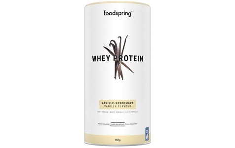 foodspring, Foodspring Pulver Whey Protein Vanille 750 g, Foodspring Pulver Whey Protein Vanille 750 g