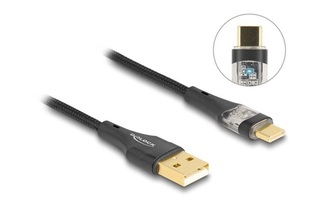 Delock USB 2.0-Kabel Schnelladefunktion 60W USB A - USB C 2 m
