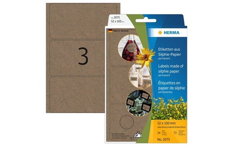 HERMA, Etiketten Silphie-Pap.52x100mm, Etiketten Silphie-Pap.52x100mm
