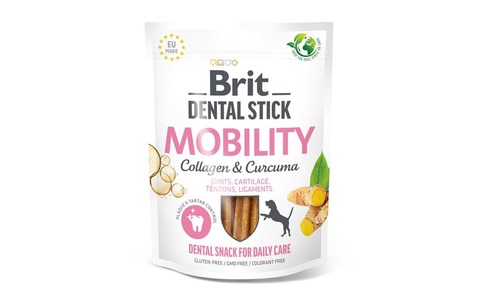 Brit, Brit Dental Stick Kurkuma & Kollagen, 251 g, Brit Dental Stick Mobility mit Kurkuma & Kollagen - 251 g (7 Stück)