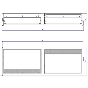 BACHMANN, BACHMANN CONI DUO Einbaurahmen 12-fach, 2x 6-fach Rahmen weiss, BACHMANN CONI DUO Einbaurahmen 12-fach, 2x 6-fach Rahmen weiss