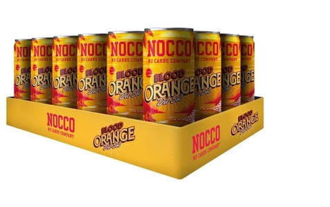 Nocco, NOCCO BCAA Bloodorange del Sol (24x330ml), NOCCO BCAA Bloodorange (24x330ml)