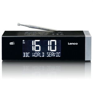 Lenco, LENCO CR-640BK - Radiowecker (DAB, FM, DAB+, Schwarz), Lenco DAB+ Radiowecker CR-640BK, DAB+, Schwarz