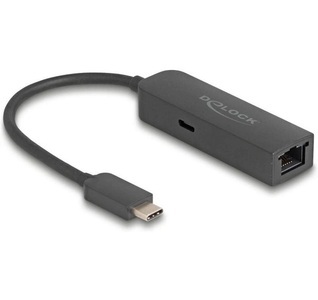 Delock, Delock Netzwerk-Adapter USB-C ? RJ45 2.5Gbps mit PD 100 Watt, Delock Netzwerk-Adapter USB-C ? RJ45 2.5Gbps mit PD 100 Watt