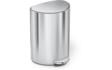 Simplehuman Abfalleimer 6 l, Silber gebürstet