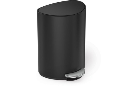 Simplehuman Abfalleimer 6 l, Schwarz matt