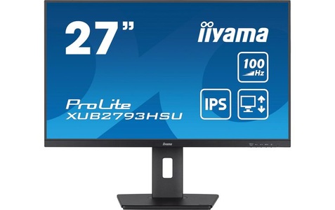 Iiyama, Iiyama XUB2793HSU-B6 LED-Monitor EEK E (A - G) 68.6 cm (27 Zoll) 1920 x 1080 Pixel 16:9 1 ms HDMI®, DisplayPort,, ProLite XUB2793HSU-B6, LED-Monitor