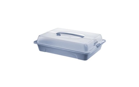 Rotho, Rotho Tortenbutler Cool & Fresh Blau/Transparent, ROTHO Tortenplatte »Cool & Fresh Blau/Transparent«