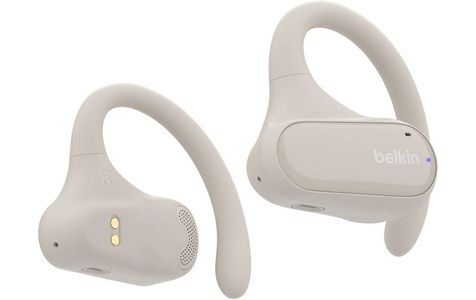 Belkin, Belkin SoundForm ClearFit - True Wireless-Kopfhörer mit Mikrofon - offenes Ohr - über dem Ohr angebracht - Bluetooth - Sand, Belkin In-Ear-Kopfhörer Clearfit Weiss