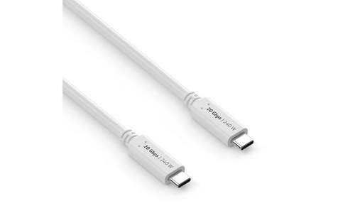PureLink USB4-Kabel 20Gbps, 240W USB C - USB C 1.5 m, Weiss