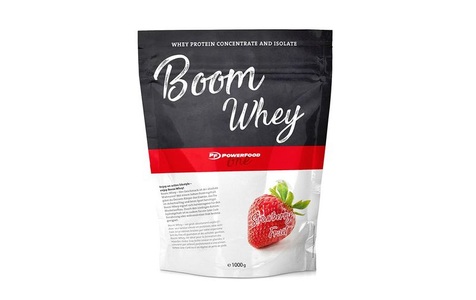 PowerFood One, PowerFood One Boom Whey Proteinpulver, PowerFood One Boom Whey Stawberry Fruit (1000g)