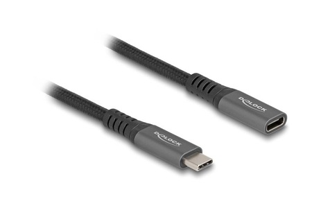 Delock USB 3.1-Verlängerungskabel 10Gbps PD100W USB C - USB C 0.5 m
