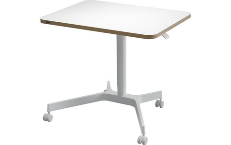 Leitz, Leitz Sitz-/Steh-Schreibtisch Weiß 65360001 Farbe der Tischplatte: Weiß höhenverstellbar, mit Rollen max. Höhe: 1140 mm, Leitz Sitz-/Steh-Schreibtisch Weiß 65360001 Farbe der Tischplatte: Weiß höhenverstellbar, mit Rollen max. Höhe: 1140 mm