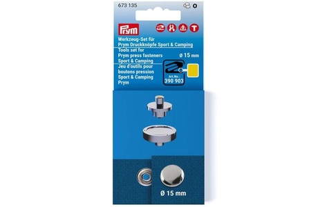Prym, Prym Werkzeug-Set für Druckknöpfe Sport 15 mm, Prym Werkzeug-Set für Druckknöpfe Sport 15 mm