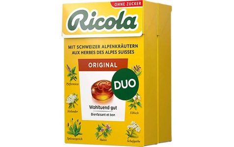 Ricola, Ricola Original Kräuter Bonbons ohne Zucker (2x50g), Ricola Kräuterbonbons