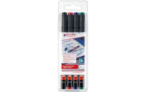 edding, EDDING OHP-Marker permanent M 142-E4 4er Etui