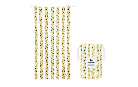 Dock & Bay, Badetuch FLOWER POWER L - Sunny Sunflowers