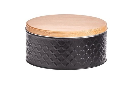 Zeller, Zeller - Metallbox - Schwarz und Hellbraun, Zeller Present Vorratsdose Scandi 2 l, Schwarz