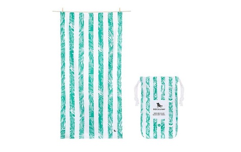 Dock & Bay, Badetuch FLOWER POWER L - Palm Paradise