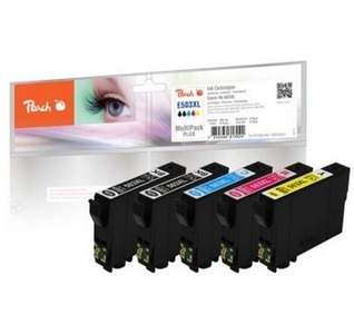 Peach, Tintenpatrone »Peach Epson T09R6, 503XL MP Plus C/M/Y/BK«, Peach E503 XL 5 Druckerpatronen XL (2*bk, c/m/y) ersetzt Epson No. 503XL für z.B. Epson Expression Home XP -5200, Epson Expression Home XP -5205