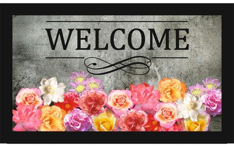undefined, Home - Fußmatte - 54 x 70 cm, Conceptum Hypnose Fussmatte Rosen 45 cm x 70 cm