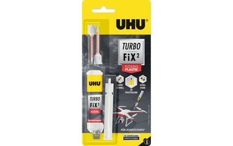 UHU, Turbo Fix² - Liquid Plastic, 2 Komponenten Kleber, 10 g, UHU Turbo Fix Liquid Kleber