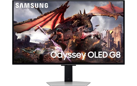 Samsung, Samsung Odyssey OLED G8 S32DG800SU Gaming Monitor EEK G (A - G) 81.3 cm (32 Zoll) 3840 x 2160 Pixel 16:9 0.03 ms HDMI®,, SAMSUNG Odyssey OLED G8 LS32DG800SU 32 UHD 4K Gaming Monitor (0.03 ms Reaktionszeit, 240 Hz)